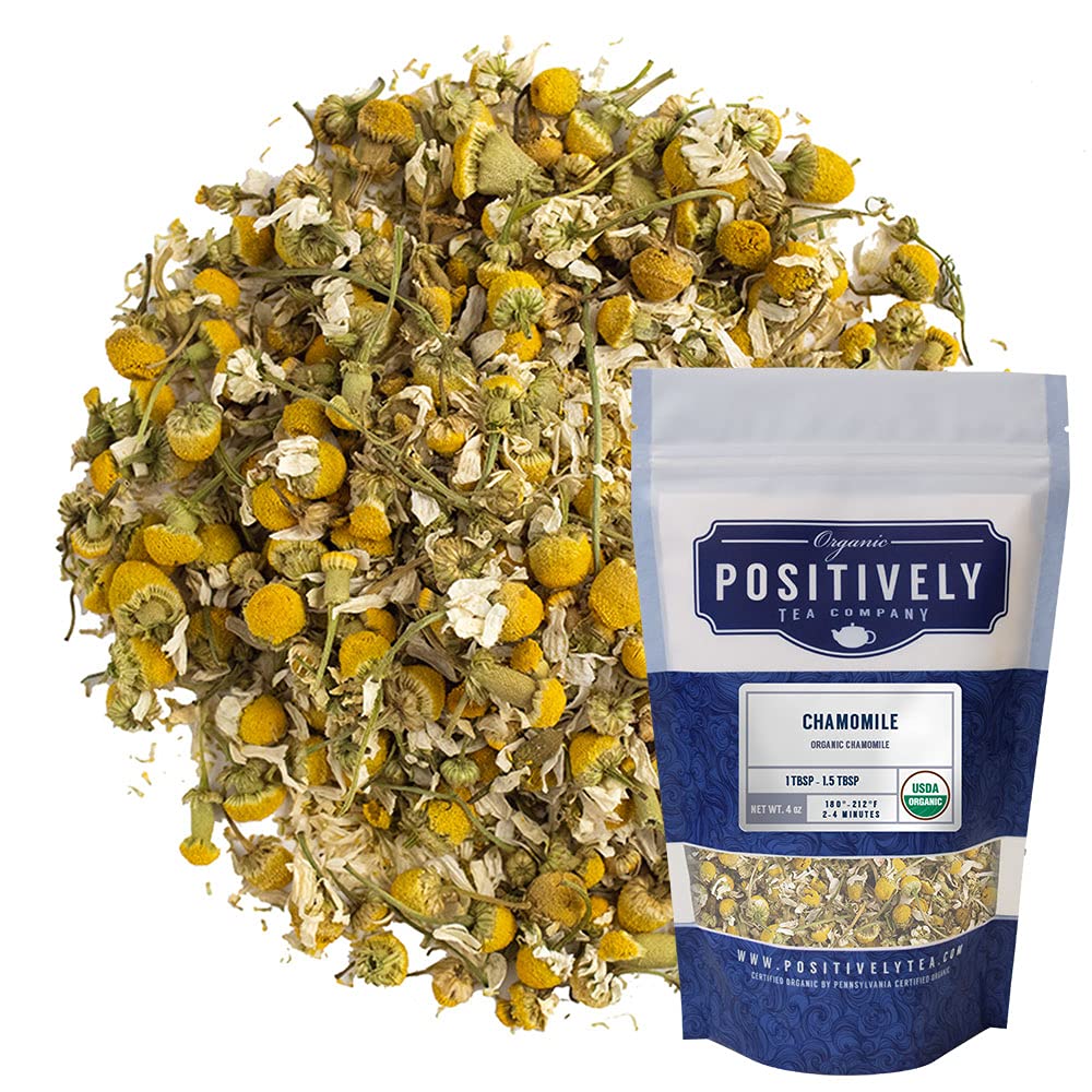 Organic Positively Tea Company, Chamomile, Herbal Tea