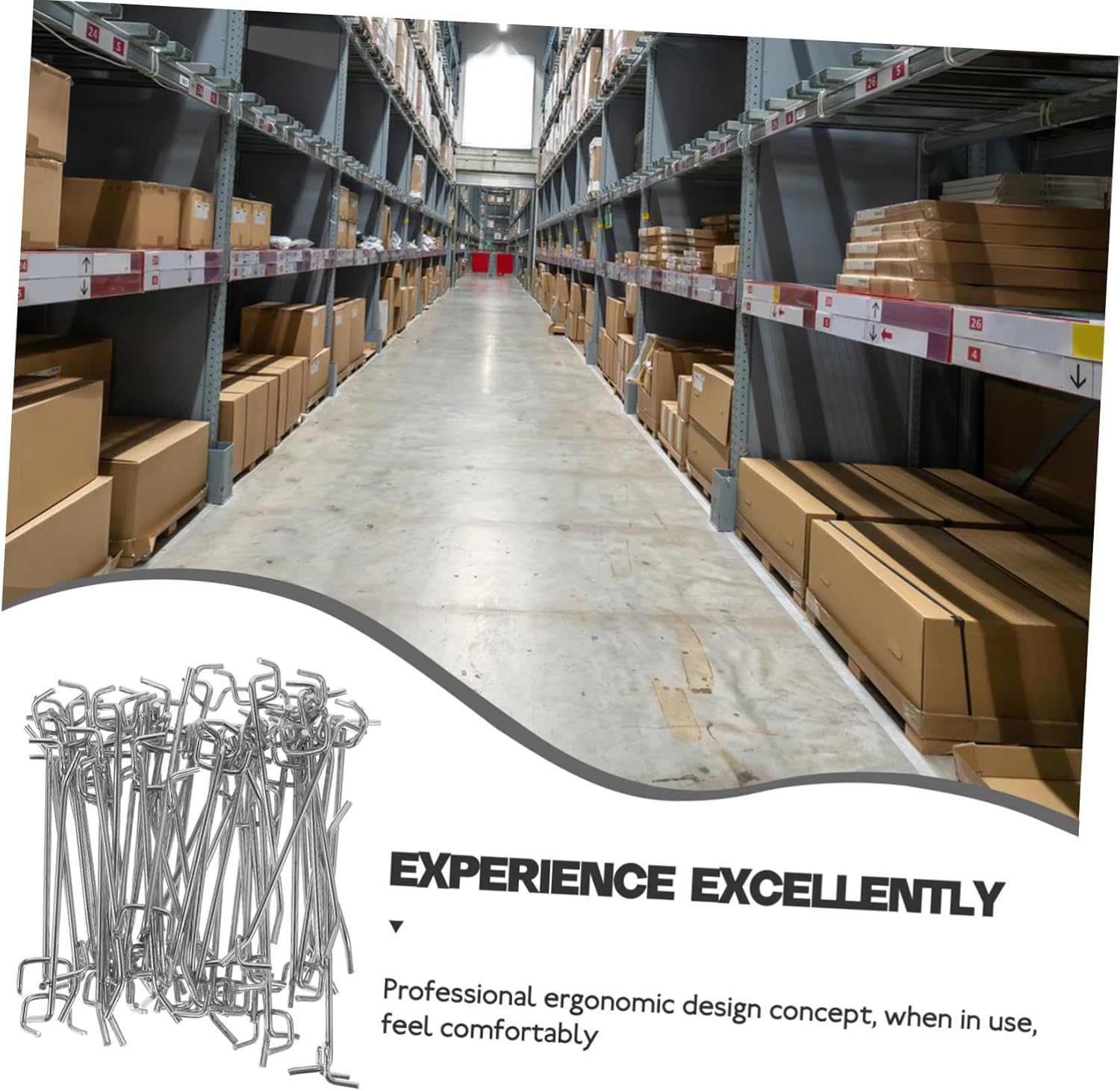 50pcs Supermarket Shelf Hooks Utility Pegboard Display Hooks for Organizing Tools Crafts Jewelry and More Easy Installation and Versatile Hanging