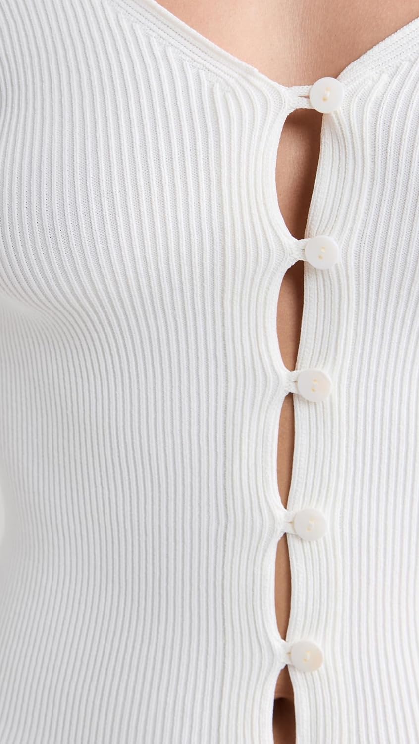 Enza Costa Women's Viscose Sweater V Cardigan - Image 6