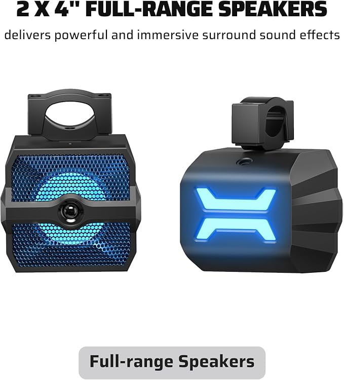 Barra de Sonido Ehaho 2.1CH para UTV con Subwoofer y Parlantes miniatura 9