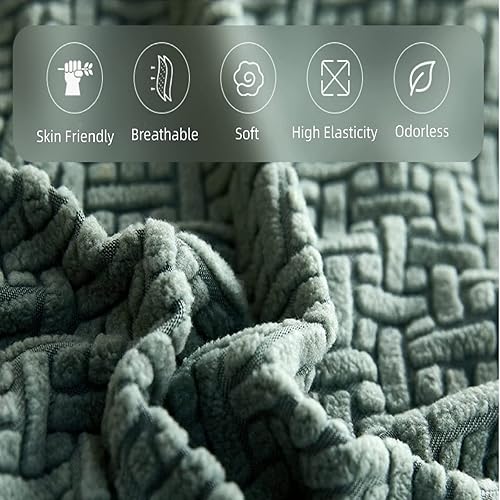 Miniatura 5 de Nolaninterior - Fundas de sofá mágicas para sofá, fundas universales elásticas para sofá mágica, fundas antideslizantes en forma de L BL003 (gris