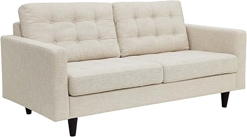 Miniatura 130 de Modway Sofá biplaza Empress en tela tapizada moderna de mediados de siglo, gris Gris,Laguna,Gris,claro,Celeste,verde azulado,Beige,Atomic Rojo