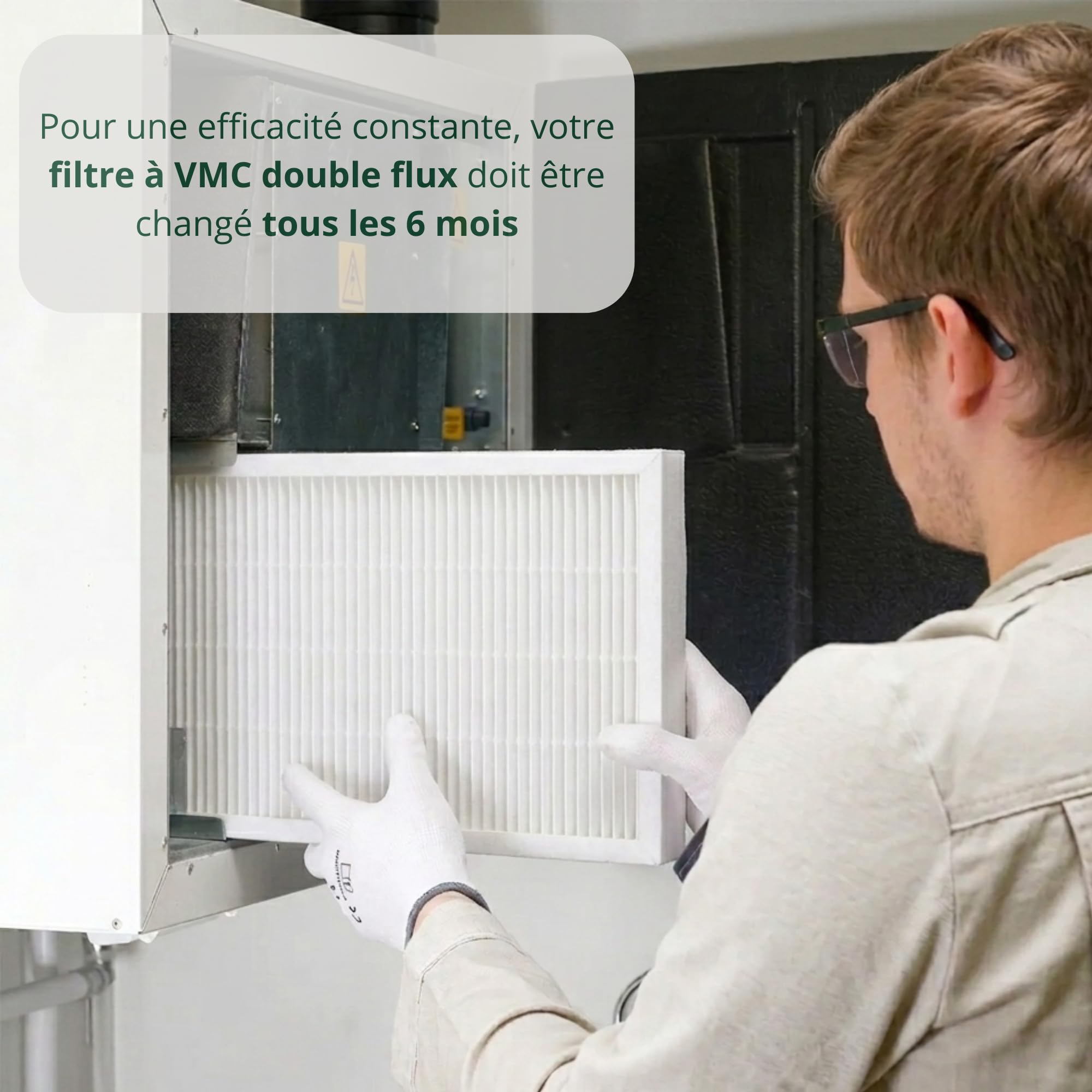 Lot de 3 Filtres VMC Double Flux G4/M5 – Compatibles Unelvent Ideo 325 Ecowatt & Initia 225 – Dimensions 400x202x24 mm & 400x187x48 mm - Livraison Offerte Entreprise Française