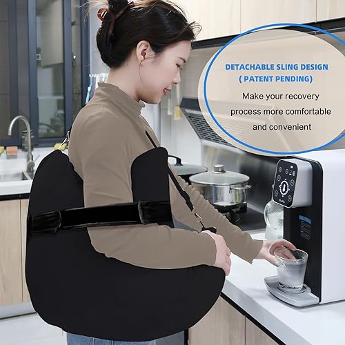 Miniatura 8 de Almohada de cirugía de hombro, almohada ergonómica para manguito rotador, cómoda almohada poscirugía de hombro, estructura ajustable que proporciona