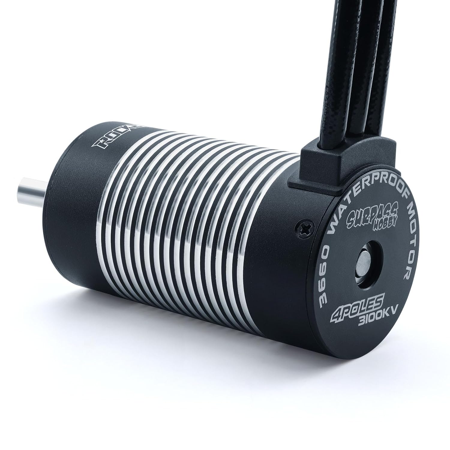 SurpassHobby 3665 3100KV Brushless Motor Ip67 Waterproof 4-Pole Design Motor for 1/8 1/10 RC Electric Racing Car Buggy