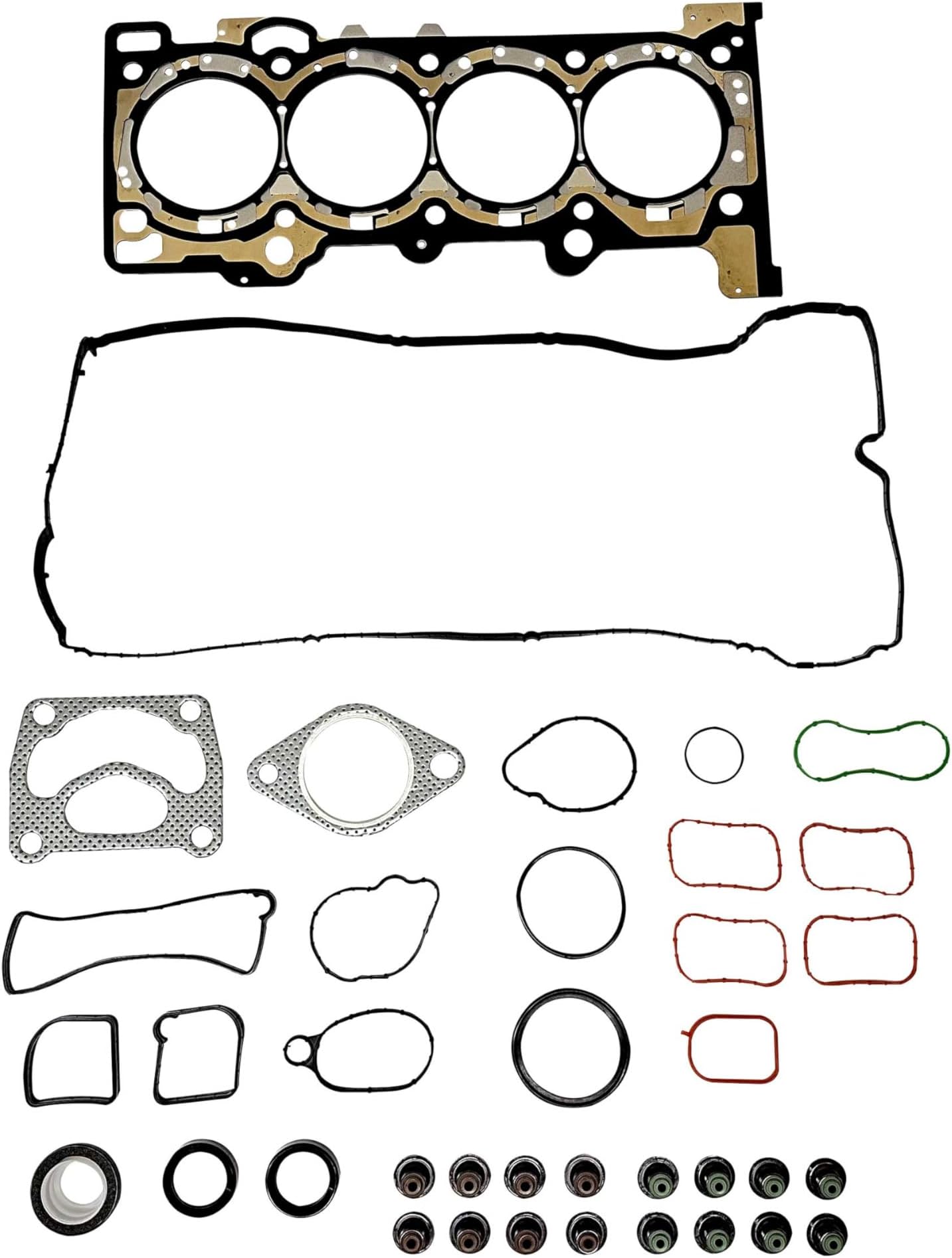 DNJ HGS4534 Cylinder Head Gasket Set for 2015-2020 Ford, Lincoln Edge, Escape, Fusion, MKC, MKZ 2.0L L4 DOHC 16V