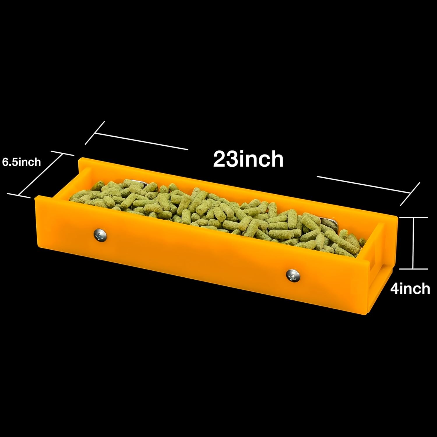 Bundle-3 Items: Cheese House, Food Feeder Yellow, Hay Feeder Yellow