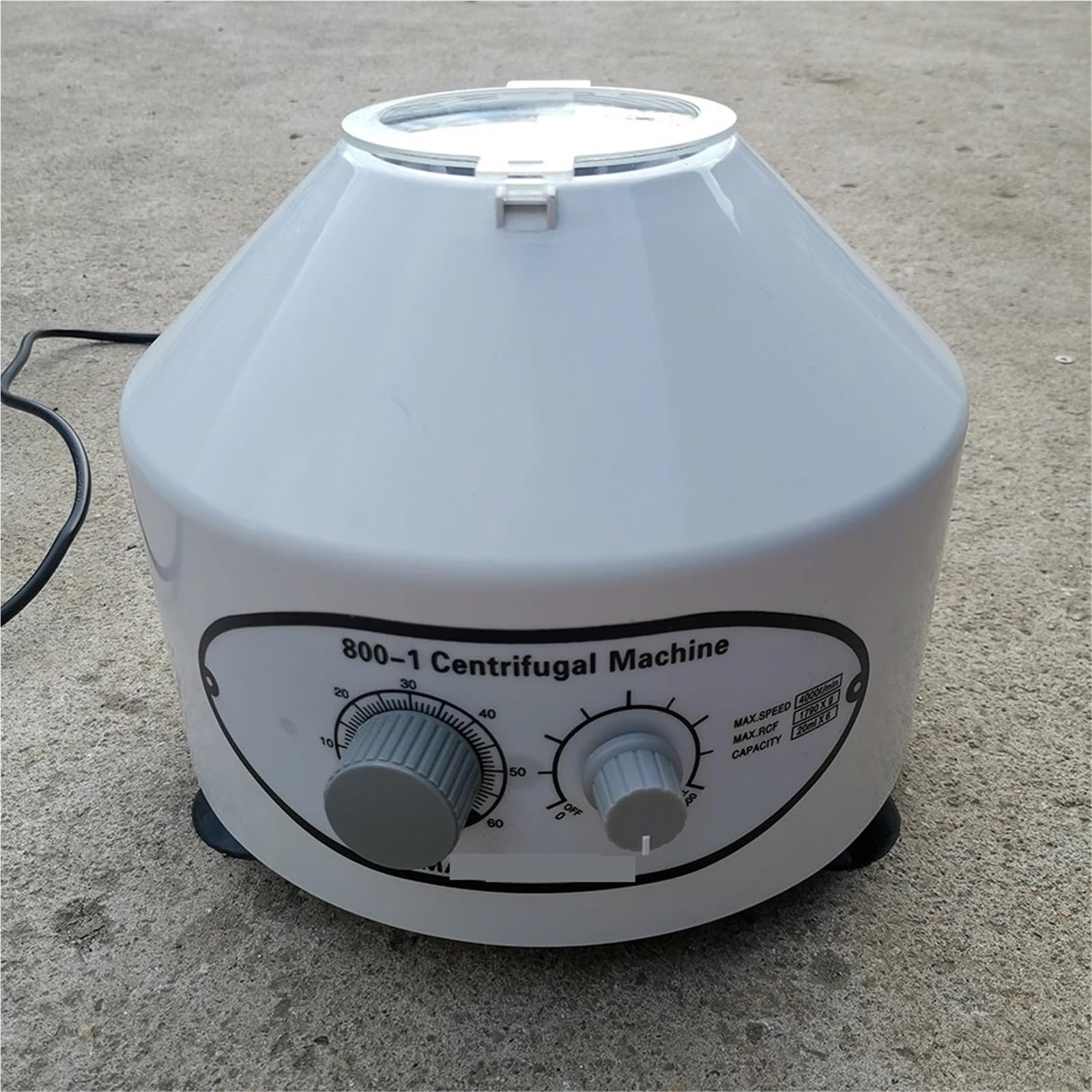 Centrífuga de sobremesa de laboratorio, Centrifugadora de laboratorio eléctrica PRP PRF 4000rpm con 6 uds. Adaptador de tubo centrífugo de 20ml herramienta de separación de laboratorio
