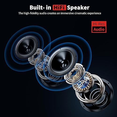 Miniatura 3 de Mini proyector, proyector portátil compatible con 4K, proyector de cine en casa con soporte de 270, compatible con SmartphoneTV