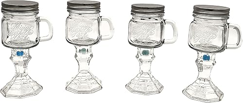 Miniatura 15 de Redneck - Copa de vino (2 unidades), diseño de galsses con tapa Juego de 2 copas de vino,Juego de 4 copas de vino,Copa de vino