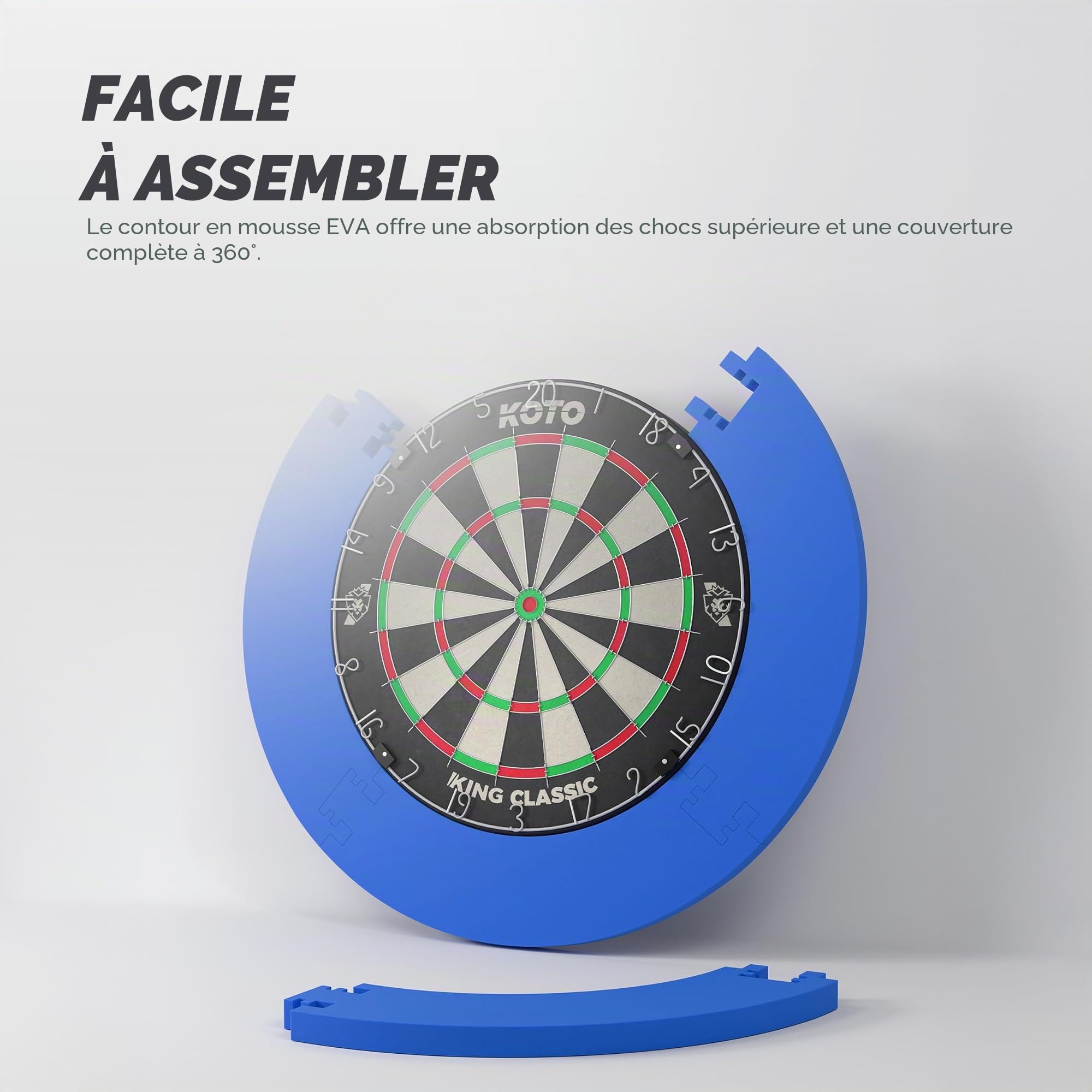 KOTO - 4 Pièces Surround de Cible, Économique + Durable, Prévention des Dommages aux Murs
