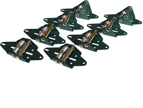 Green Hinge System 5P/1C | Garage Door Hinges | 5 Panel 1-Car Custom Kit