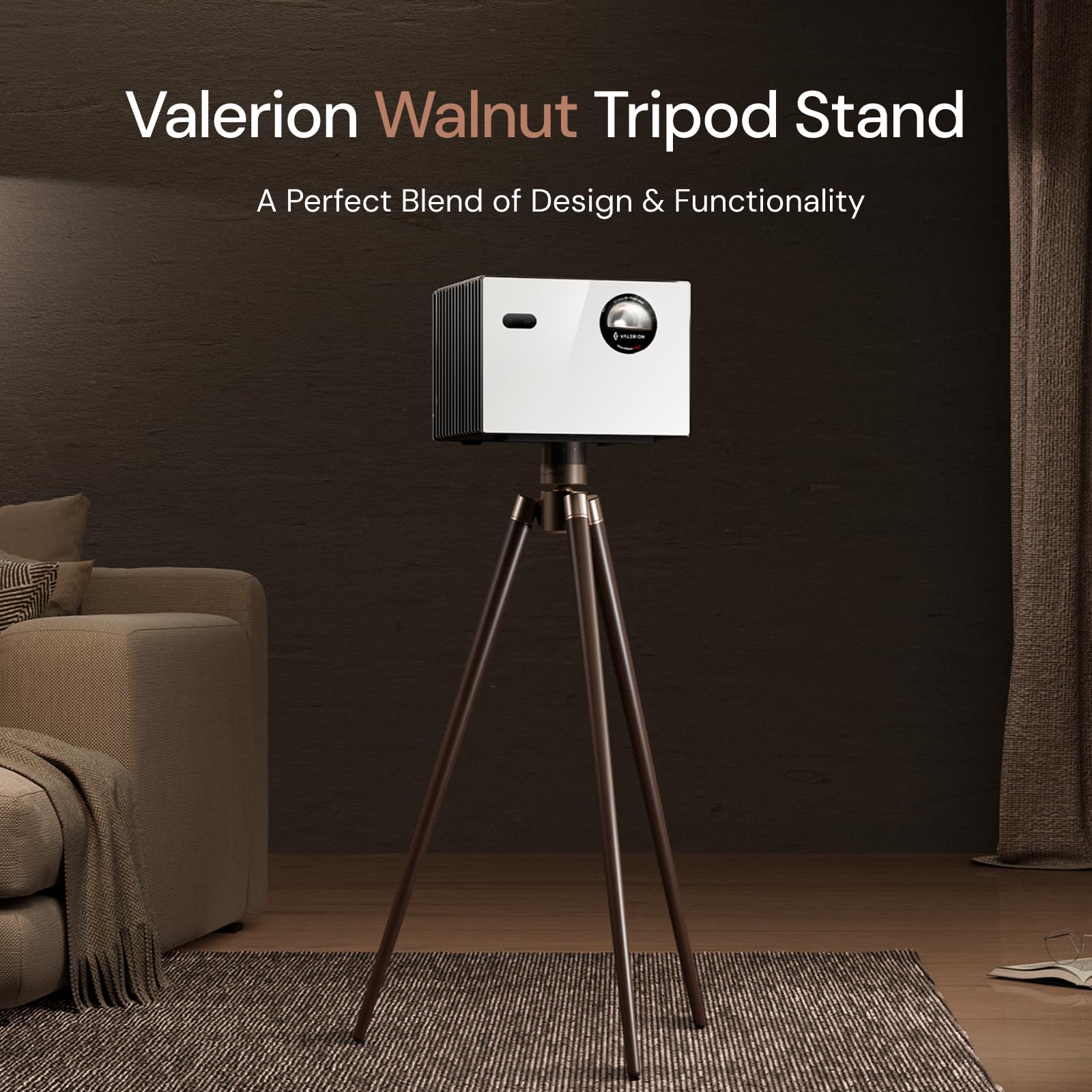 【新品未開封】プロジェクターValerion用 ウォールナットトリップスタンド Amazon.com : Valerion Walnut Tripod Stand for VisionMaster