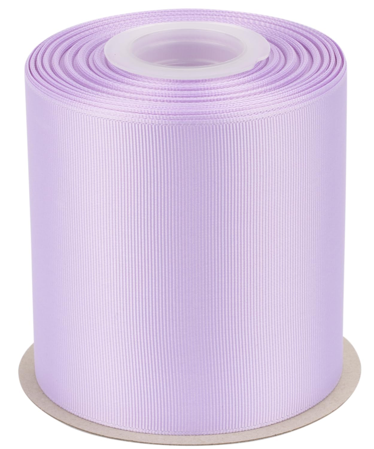 Tekdeere 100mm Solid Lt. Orchid Grosgrain Ribbon 22 Meters, Perfect for Gift Wrapping, Crafts, Bows Making, Sewing, Wreaths, Hair Accessories and Wedding Decoration