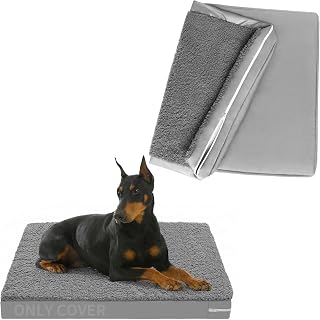 Waterproof Dog Bed Cover Removable and Washable with Zipper 44x54x5 Inches