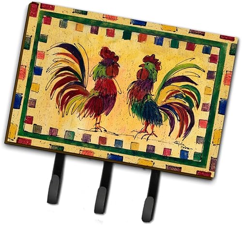 Caroline's Treasures 8062TH68 Bird - Correa de gallo o soporte para llaves, ganchos de pared, ganchos para llaves, soporte para colgar llaves,