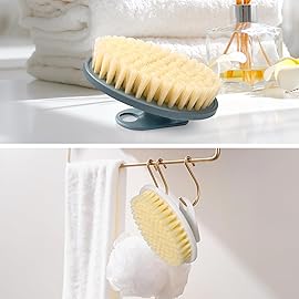 Food-Grade Soft Silicone Body Cleansing Brush Shower Scrubber, Gentle Exfoliating and Massage for All Kinds of Skin (Pack of 4)