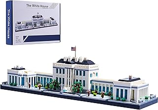 LUKHANG Gift Architecture: The White House Model Building Set New Architecture Kit and Gift for Kids and Adults ,Micro Mini Block 3520pieces , for Any Hobbyists Newï¼ˆ with Color Gift Packageï¼‰