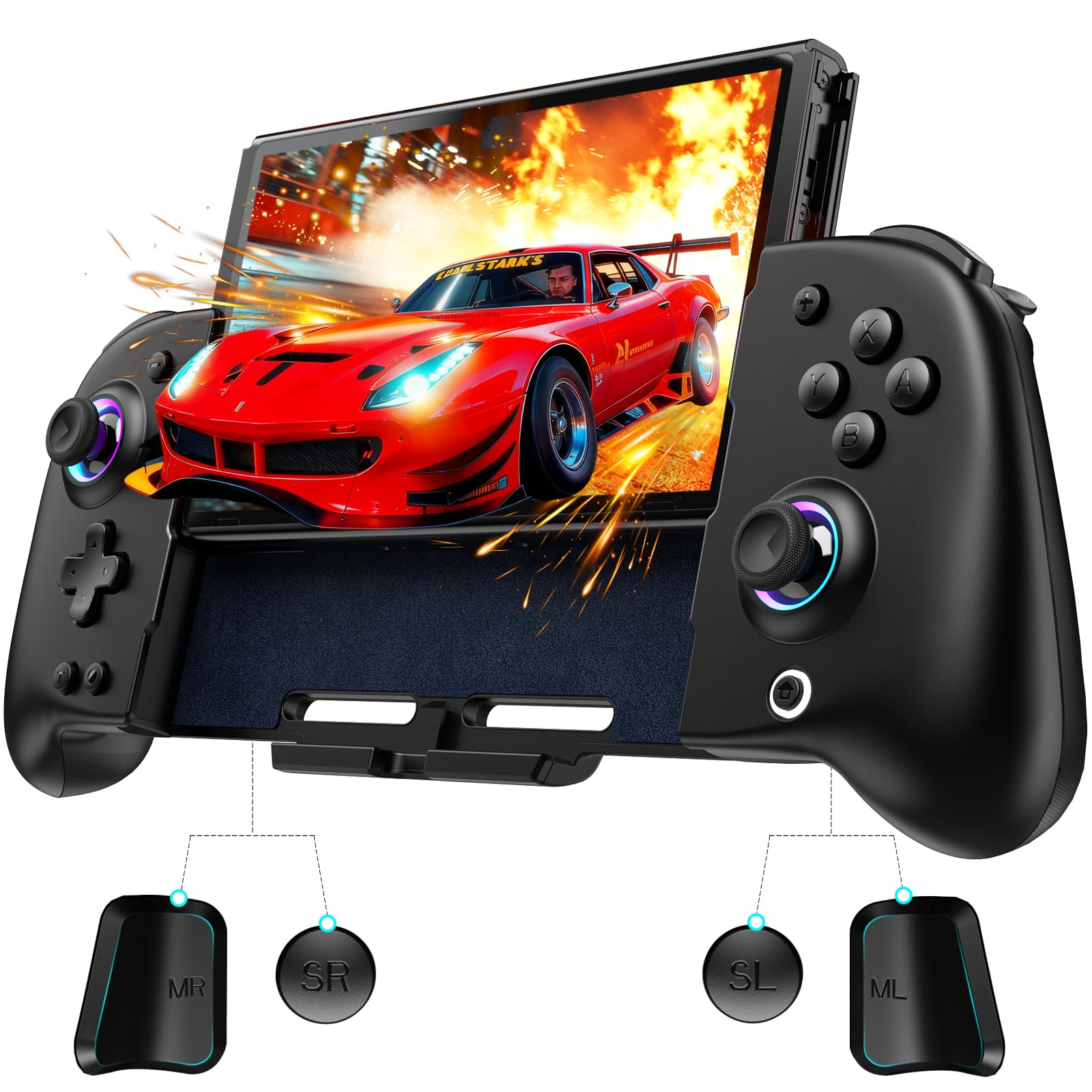 Wireless Switch Controller for Nintendo Switch 1/OLED, -Piece Handheld Joypad...