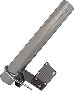 Antenna Pole Mount for Wifi, TV or LTE/4G Antennas (Yagi, Panel, Grid or Omni) Length 10 inch - 1.5