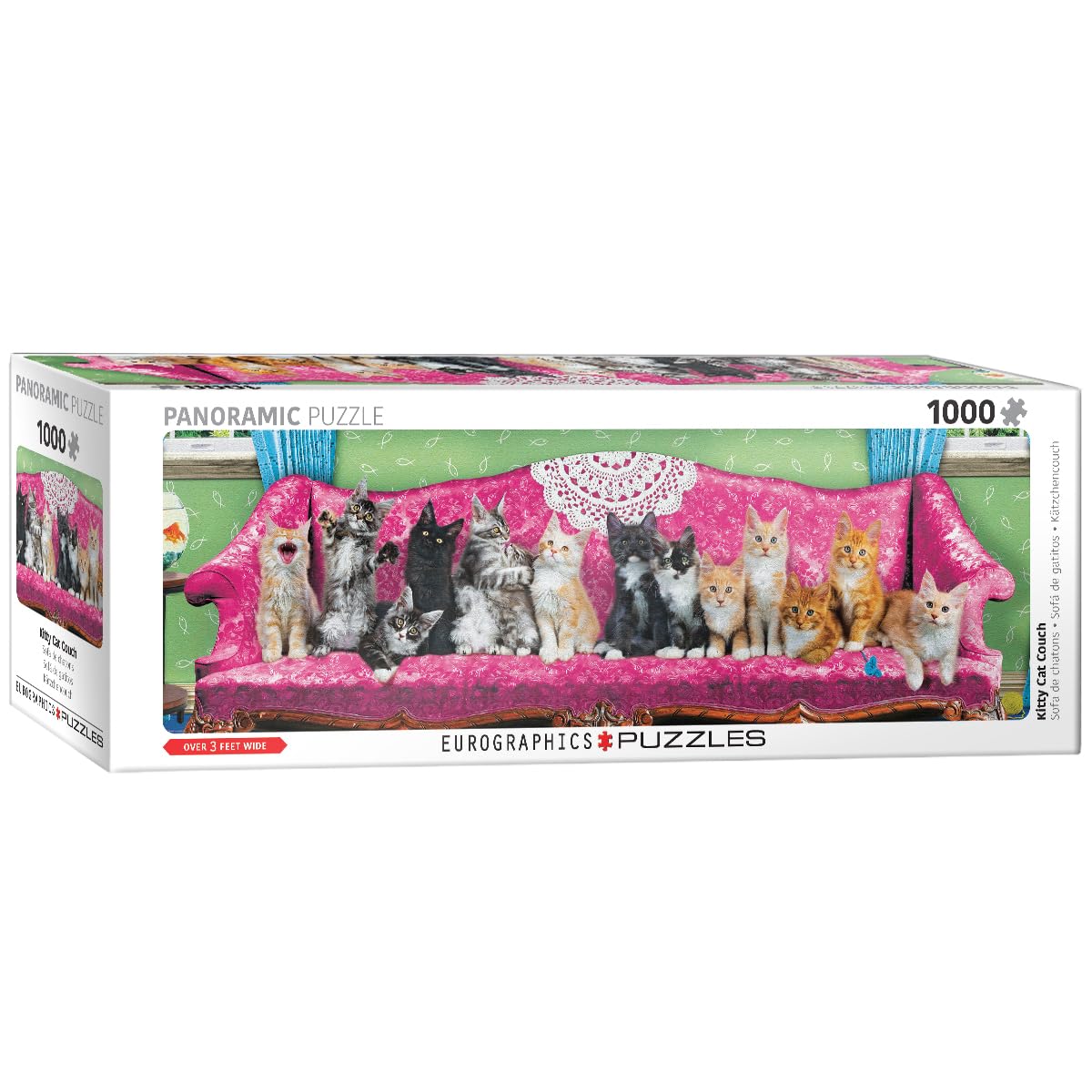 Kitty Cat Couch Pano 1000 pc