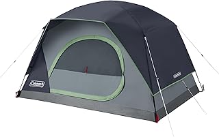 Coleman Skydome Tent with 5 Minute Setup, 2/4/6/8 Person Weatherproof Tent with Rainfly, Carry Bag & 20% More Headroom Than Traditional Tents