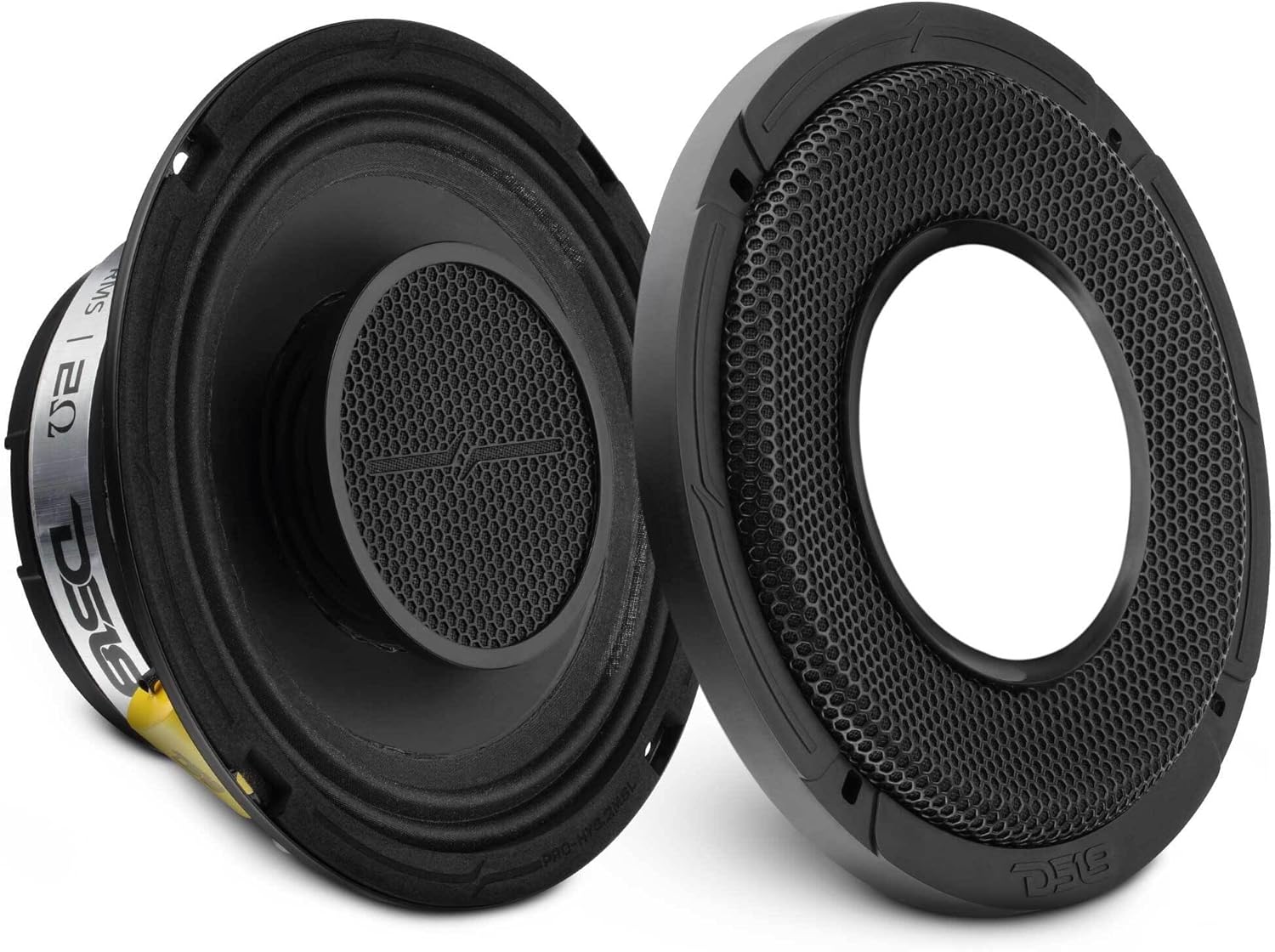 DS18 PRO-HY6.2MSL 6.5" Hybrid Slim Loudspeaker with a 1" Compression Driver Horn, 6.5" Shallow Hybrid Coaxial Mid-Range w/Driver