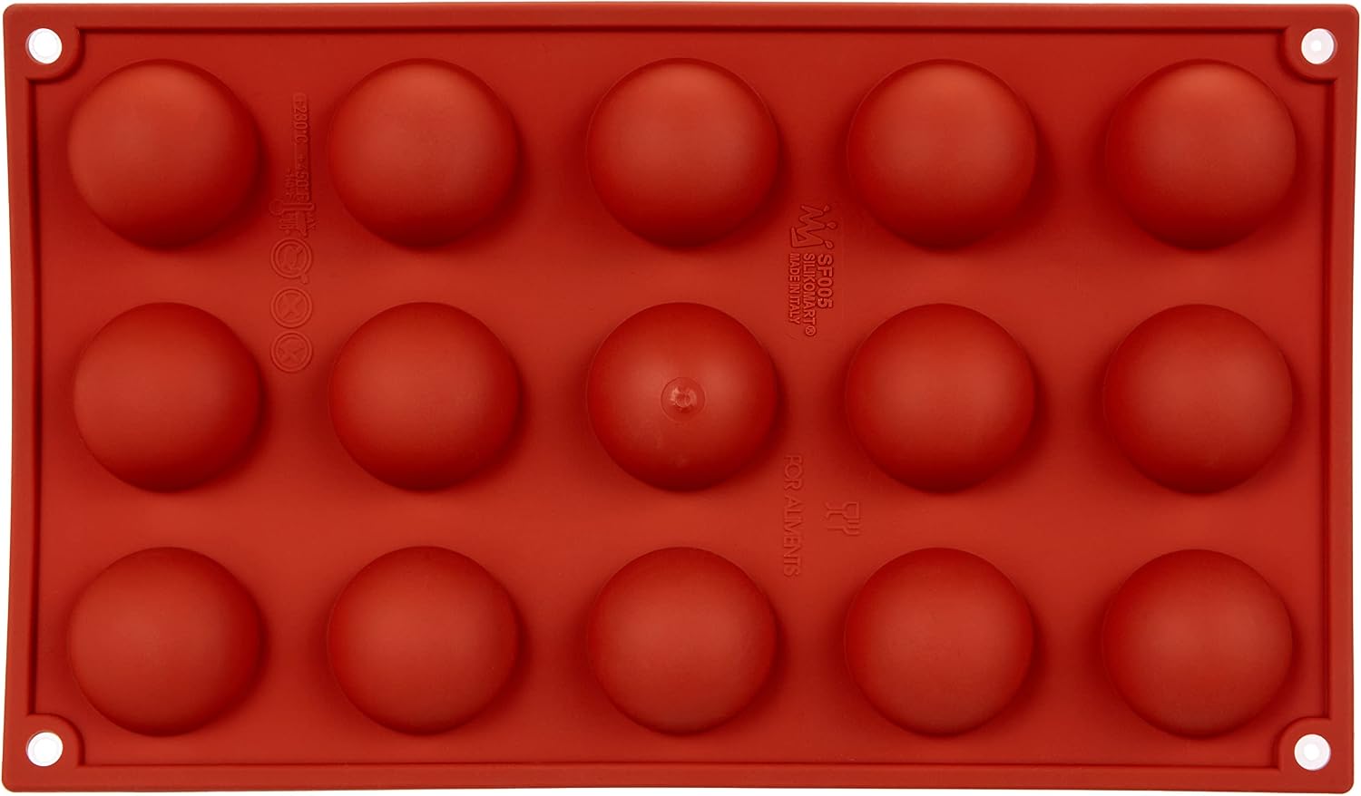 Silikomart Silicone Classic Collection Mold Shapes, Semi-Sphere, Small