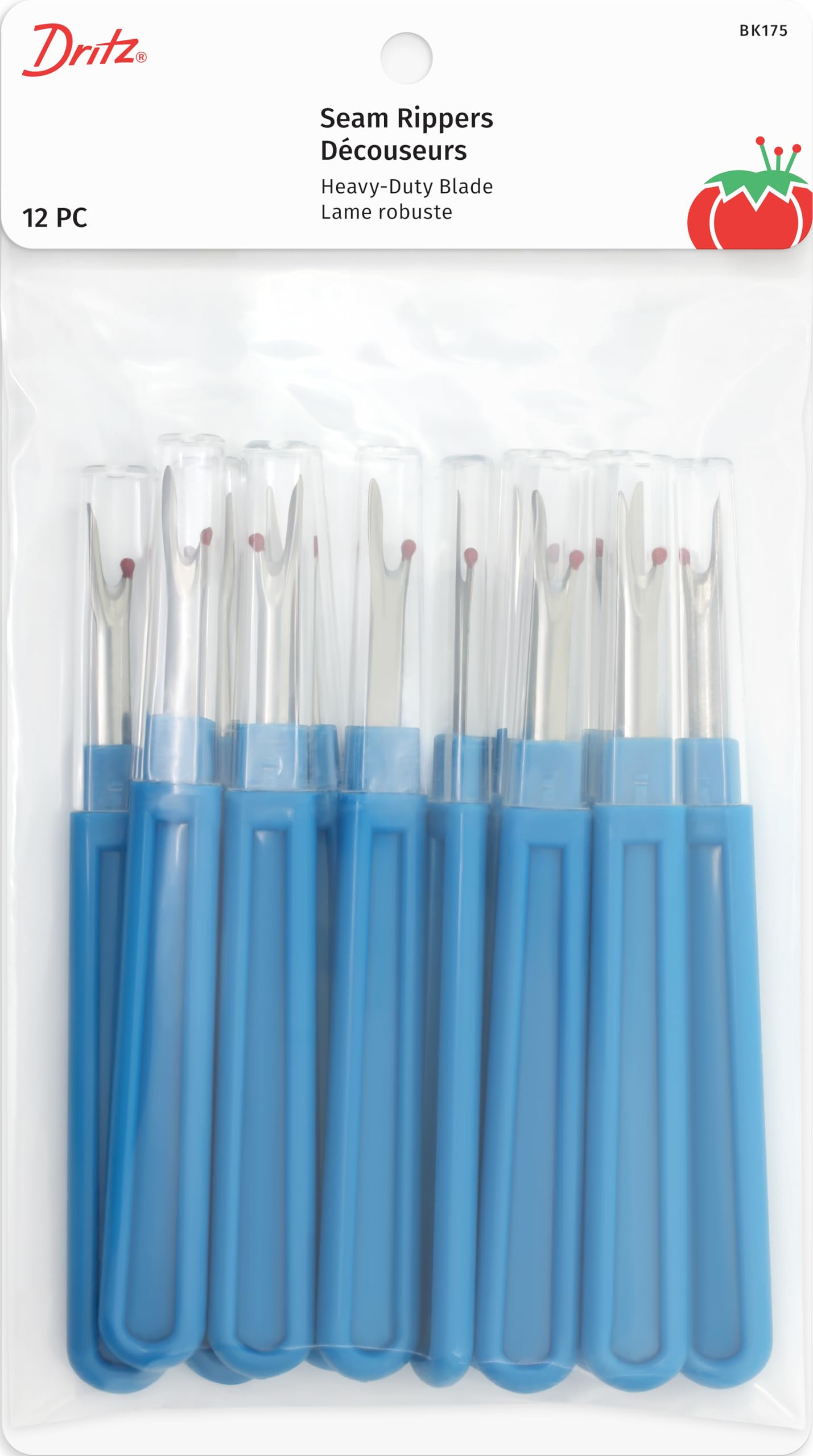 Dritz Deluxe Seam Ripper Large Blade Sewing Accessories, 12 Pack, None