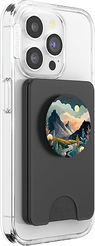 Miniatura 10 de Boho Chic Floral Moon Mountain Forest Nature Retro Flower PopSockets intercambiables PopGrip