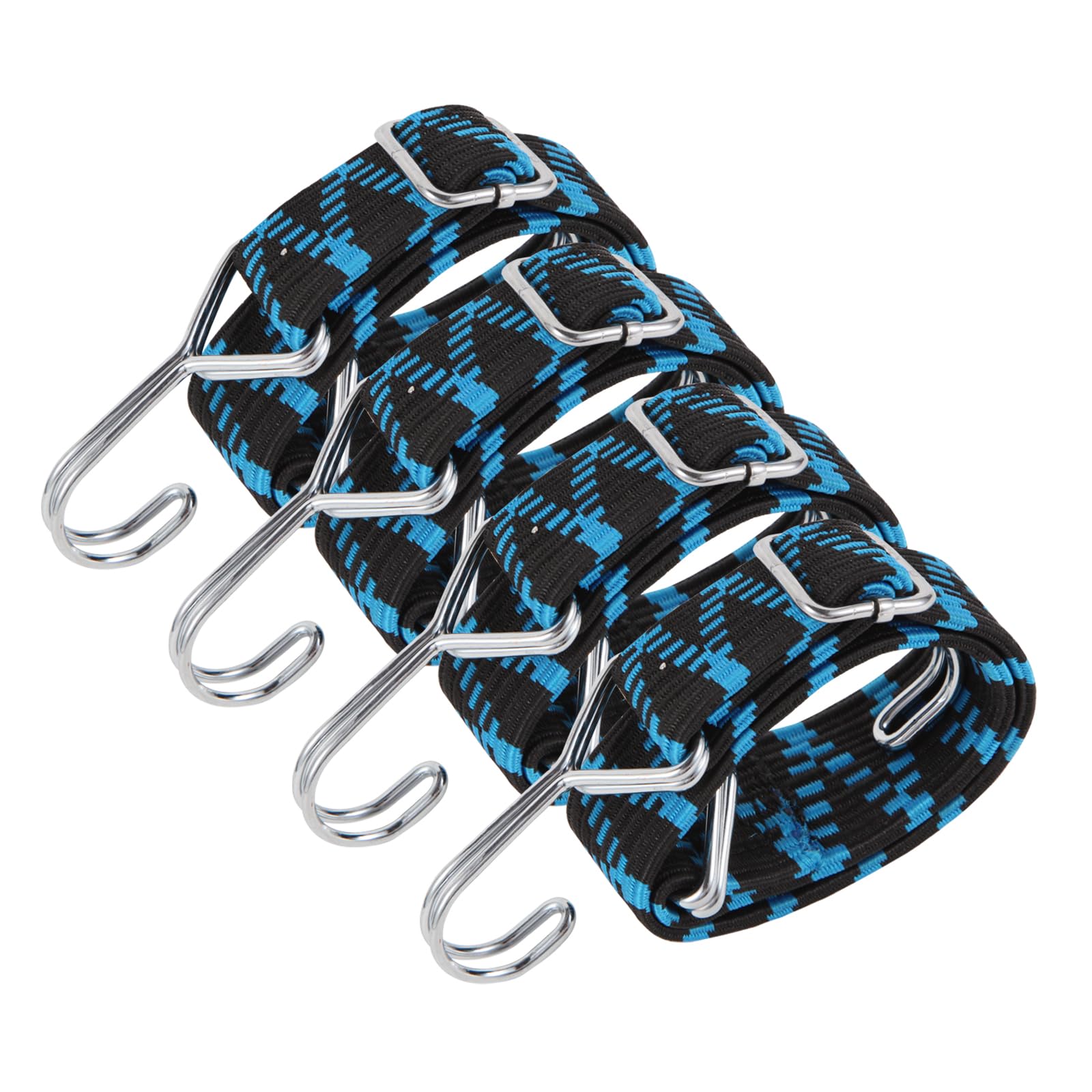Avesteir Lot De 12 Tendeurs Élastiques Avec Crochets - Cordes Bungee Multicolores 35-85 Cm - Fixation Vélo, Voiture, Tente, Camping