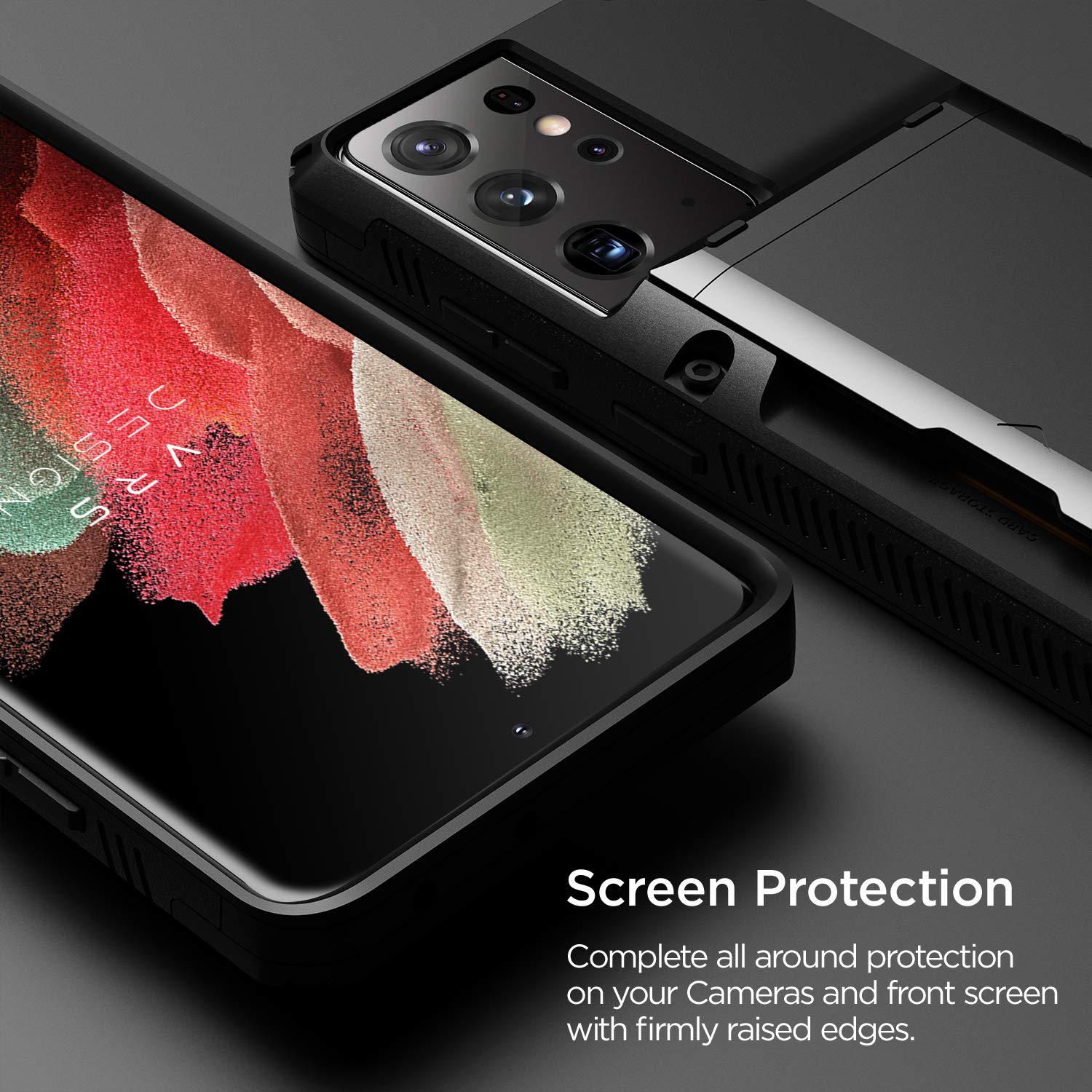 Amazon.co.jp: 【VRS】 Galaxy S21 Ultra 5G 対応 ケース カード 収納 