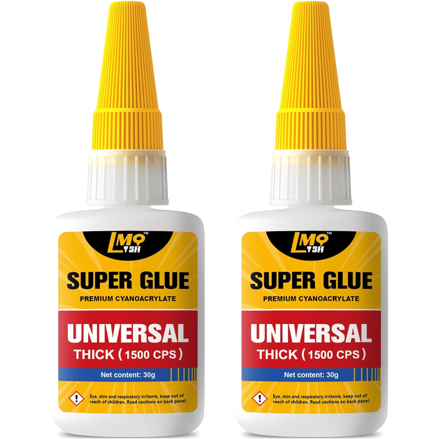 Product image of Super Glue Thick CA Glue Clear 60 Gram, Heavy Duty Superglue Instant Cyanoacrylate Adhesive for Plastic Ceramic Leather Metal Glass Wood Pla Shoe Sole Repair, Strong Oily Liquid Bonding