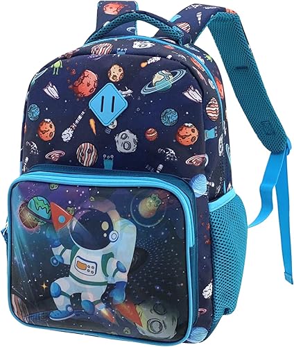 HAPPYSUNNY Mochila para niños de 15 pulgadas para niñas y niños, mochila escolar para niños de 3 a 5 años, regalo de Navidad, Galaxy 15', Mochilas