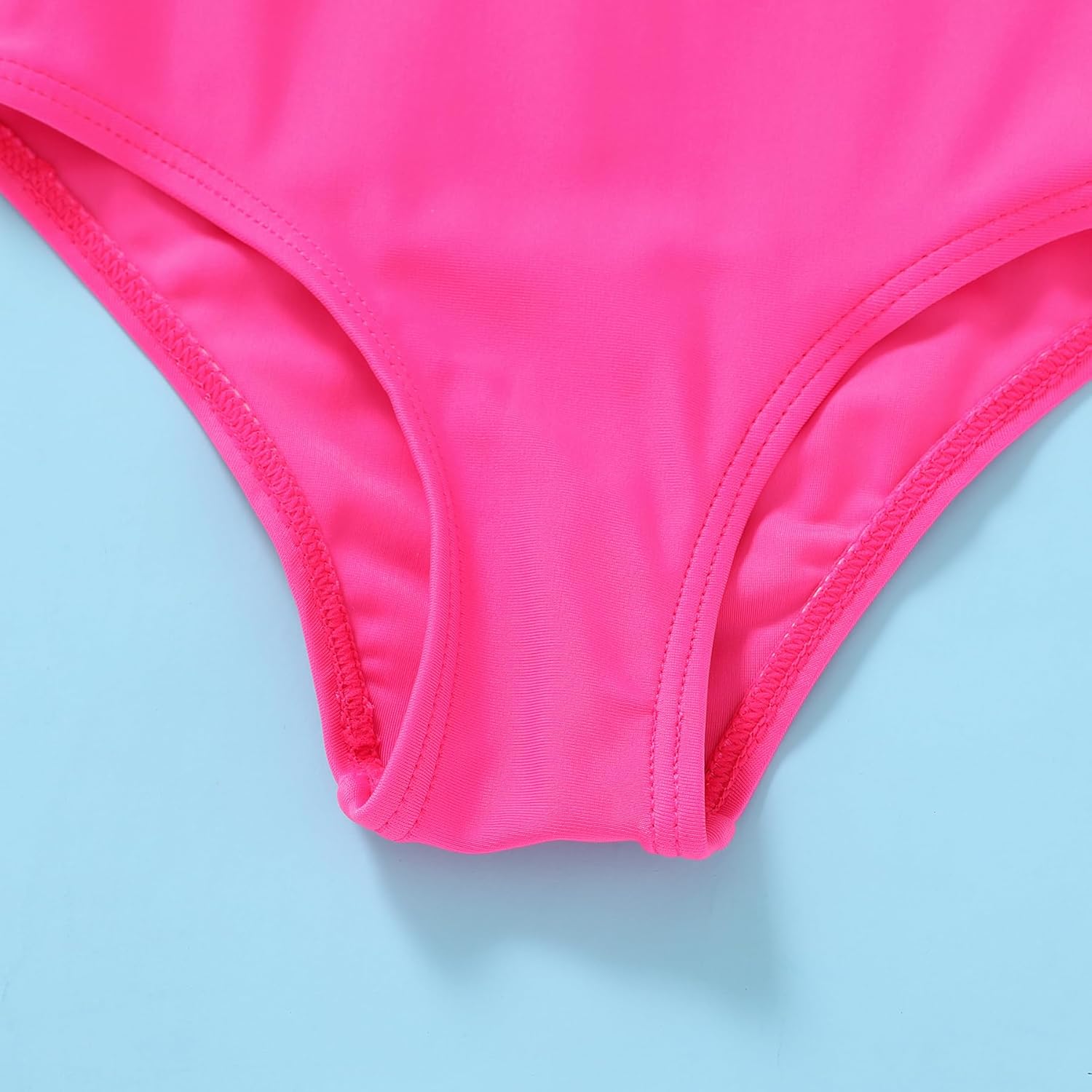 YOUNGER TREE Toddler Girl One Piece Swimsuit Color Block Stripe Swimwear Summer Beach Bathing Suit 12M-5T - Image 6