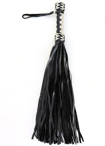 Miniatura 21 de Látigo de caballo suave hecho a mano, herramientas de cuero genuino de 19.7 y 27.6 pulgadas, esencial para entrenamiento y equitación ecuestre