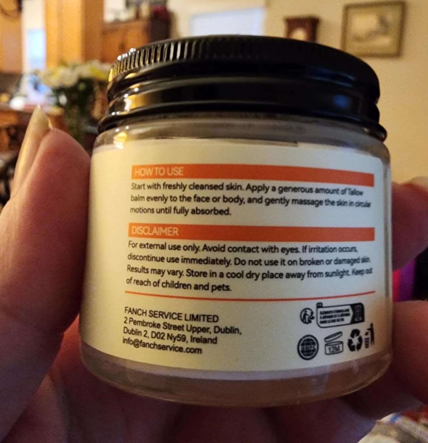 YKJHCSL Beef Tallow for Skin, Beef Tallow Honey Balm, Organic Moisturizer for Face & Body Skin Care, Deeply Nourishes the Skins with Raw Wild Honey, Fast Absorption for Dry & Aging Skin 4 Pack