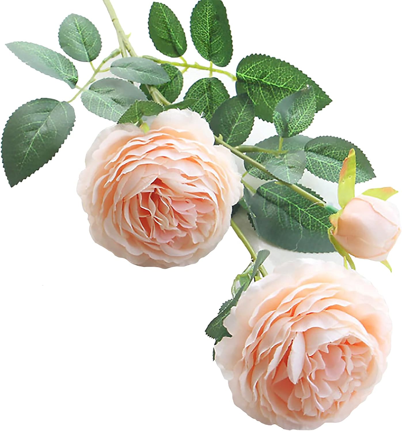 ZHDOKA 10 Pcs Artificial Peony Flower, 24 Inch 3 Heads Artificial Peony