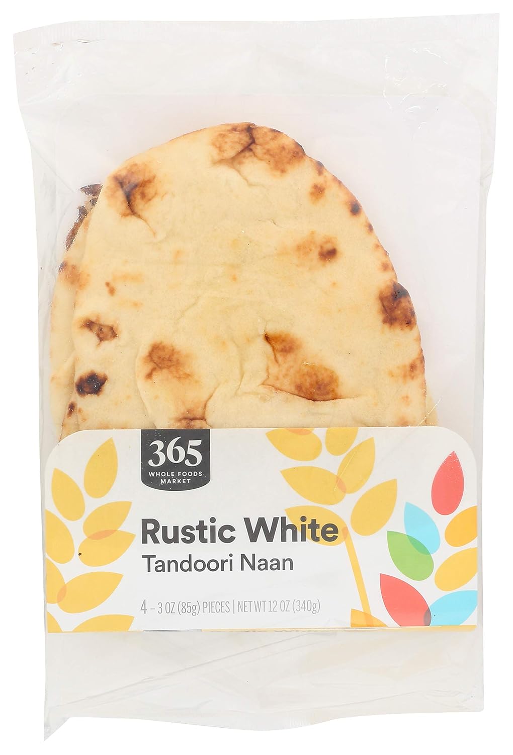 365 by Whole Foods Market, Naan Tandoori Original, 12 Ounce