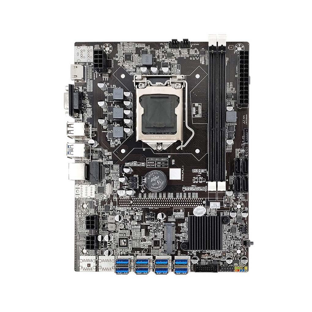 B75 Set di ventole di raffreddamento per scheda madre Scheda mineraria compatibile con Chip di rete integrato Schede madri per PC desktop Attrezzature minerarie