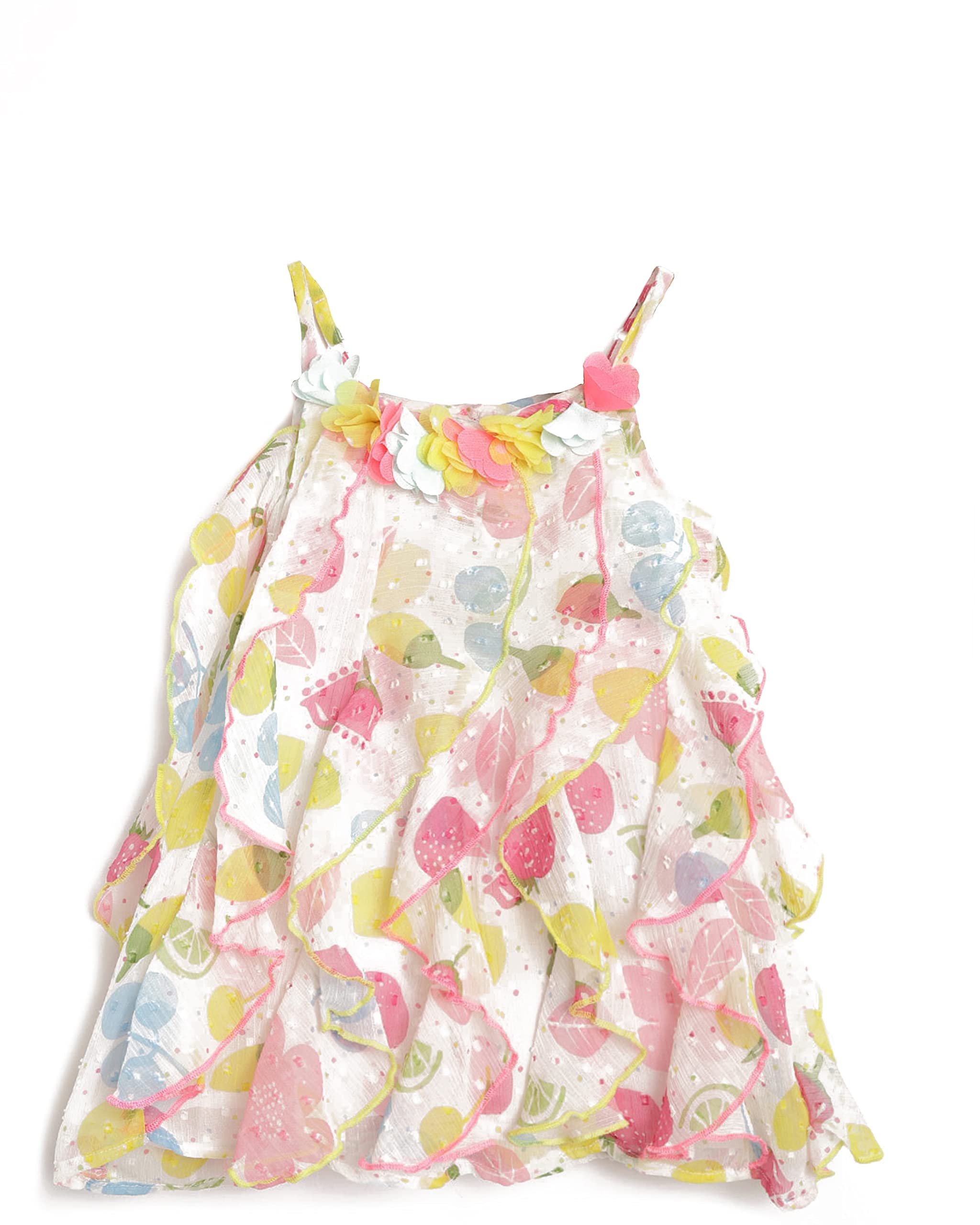 Nautinatinauti nati Infant Girls Floral Printed A-Line Dress | Age 0-3 Years