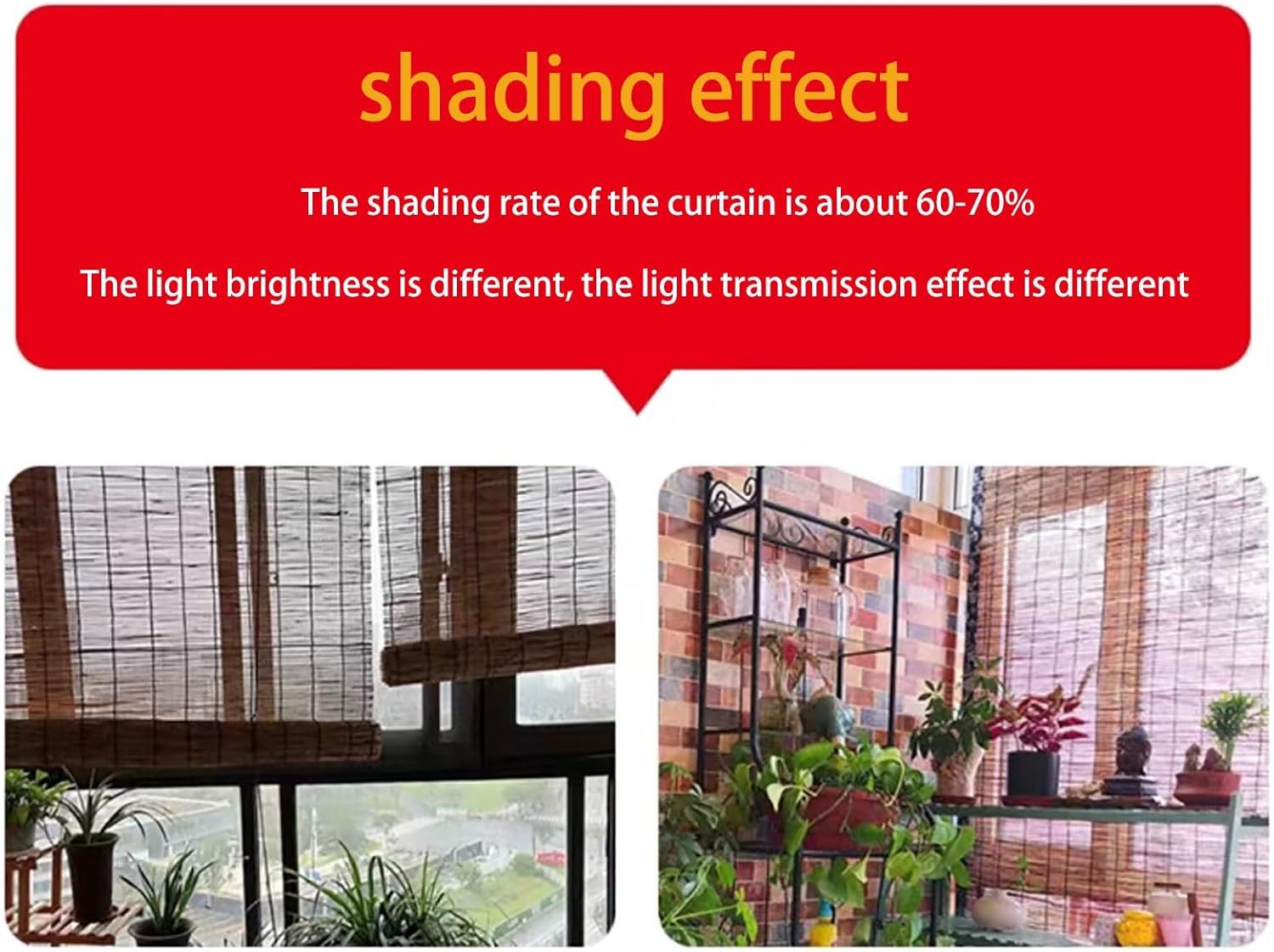 竹すだれ ナチュラルリードカーテン、 編み葦簾日よけ 竹すだれ、 炭化