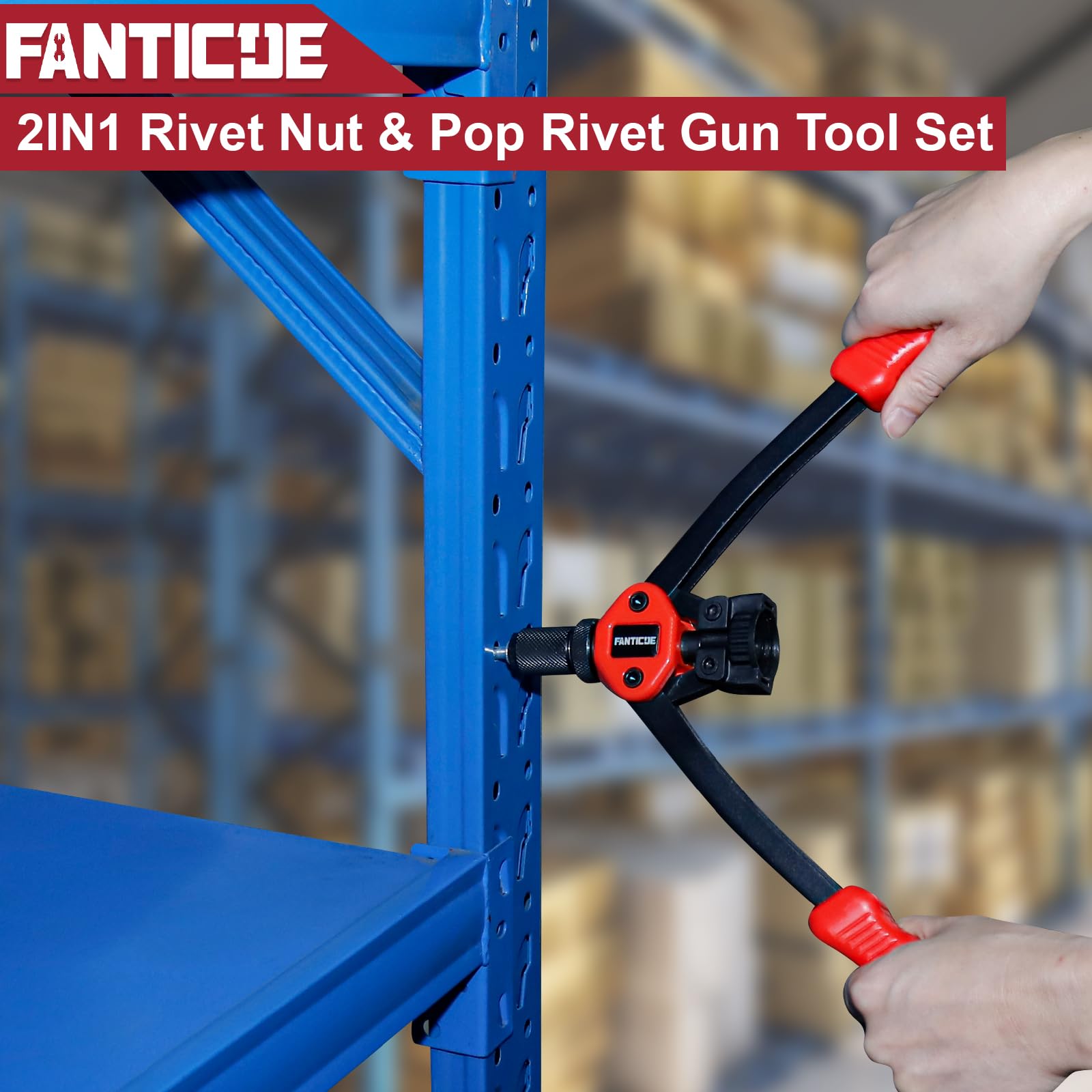 Other Hand Tools 16-Piece Rivet Nut Gun Kit – Hand Riveter Tool For ...