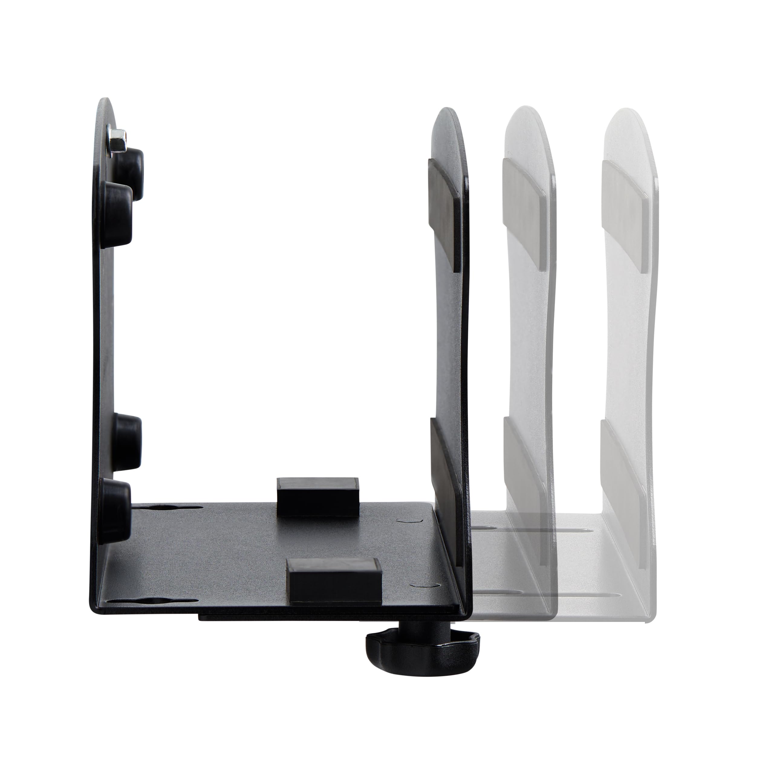 StarTech PC-Wandhalterung, bis 18kg, 50-200mm (2NS-CPU-WALL-MOUNT) | Verstellbar, Für Mini PC und Tower, Wandmontage, Werkzeuglos, Pulverbeschichteter Stahl, Platzsparend