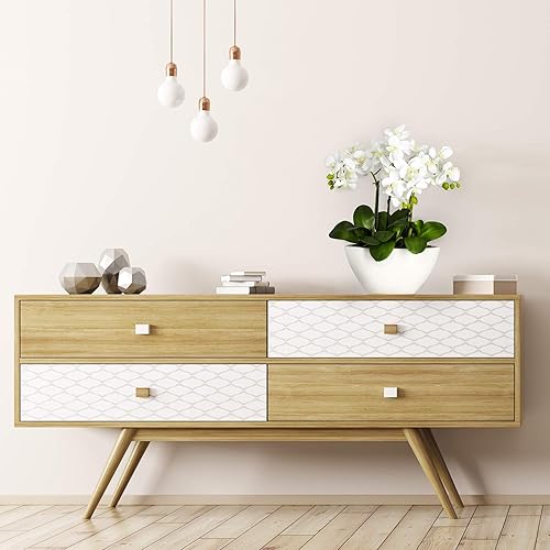 Miniatura 5 de Nearly Natural 4804 15in. Arreglo de flores de seda de phalaenopsis, blanco, 14.5 "x 11" x 4.5 "