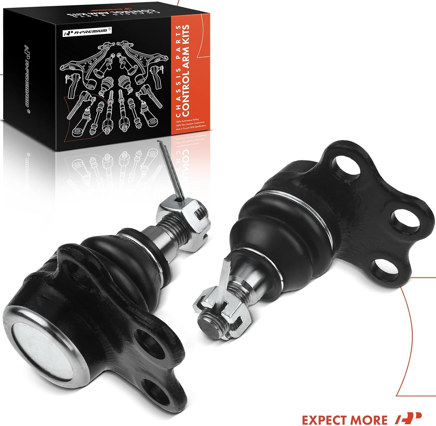A-Premium 2 x Front Upper Ball Joint Compatible with Dodge Ram 1500 2000-2001, Ram 2500 2000-2002, Ram 3500 2000-2002, RWD Only