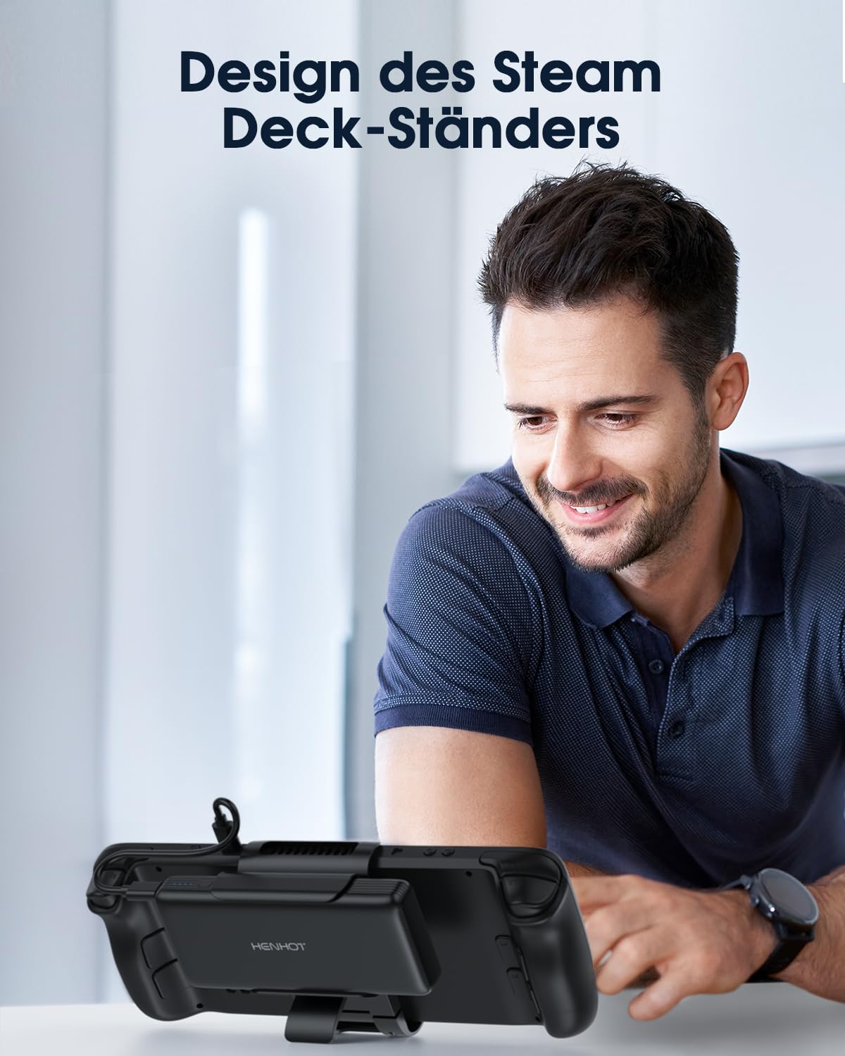 65W Powerbank kompatibel mit Steam Deck/OLED, Laptop Powerbank 20000mAh PD 3.0 tragbare Batterie mit abnehmbarem Rückhalter, externer Akku für MacBook, Dell, Lenovo, Asus