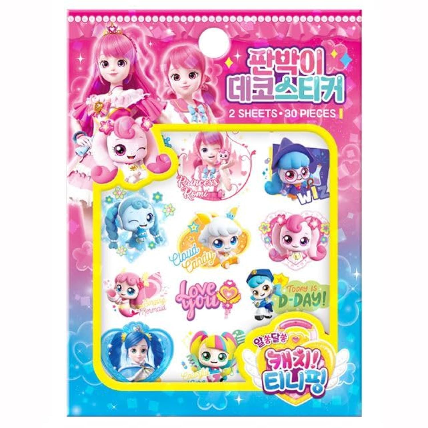 Amazon.com: 캐치! 티니핑 Catch! Teenieping Season 3 Deco Stickers