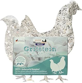 WachtelGold Gritstein 1kg - bewährtes Mineralfuttermittel für Wachteln, Geflügel & Vögel, Tauben