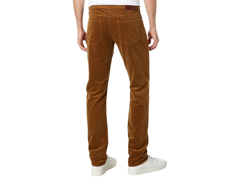 Paige Federal Slim Straight Fit Stretch Corduroy Pants In Golden Sunset